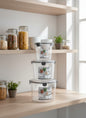 Acrylic Round Airtight Storage Containers Set