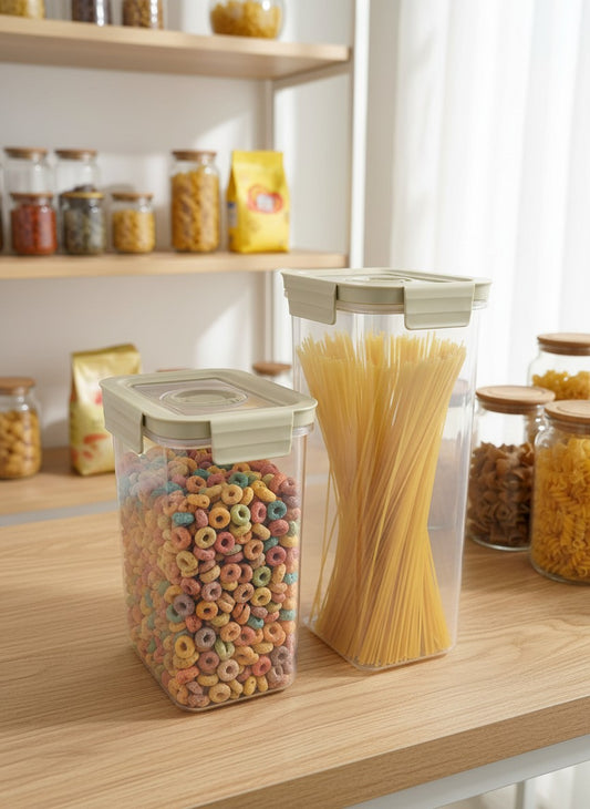 Airtight Plastic Food Container with Lock Lid