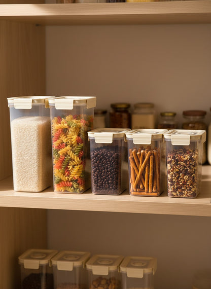 Airtight Plastic Food Container with Lock Lid