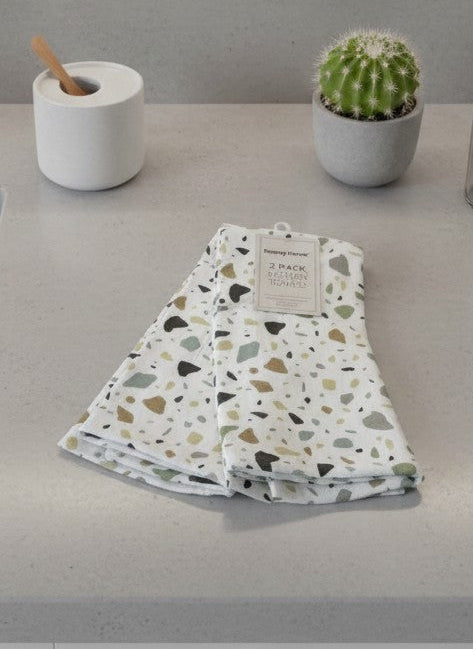 Danny Home Mint kitchen towels 2pcs