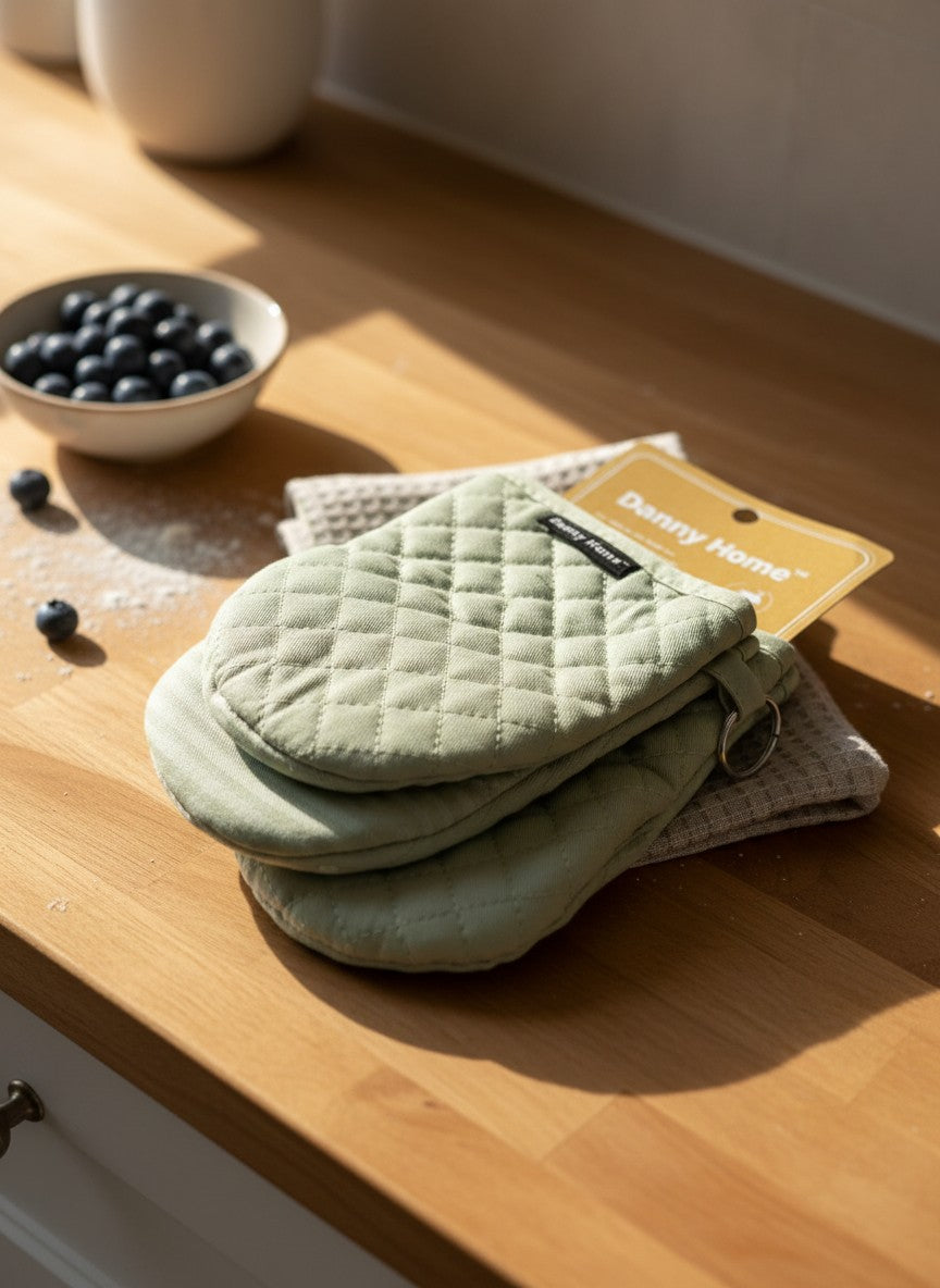 Danny Home 2 Pack Mint Oven Mitts