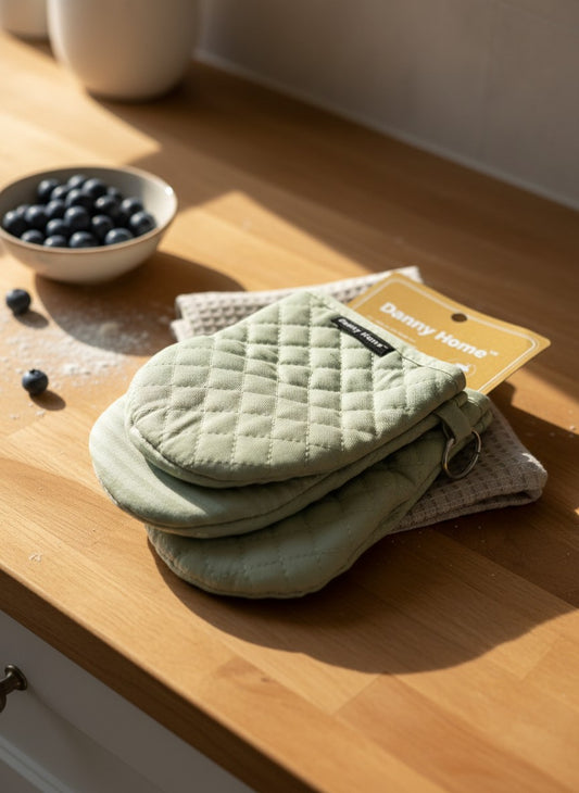 Danny Home 2 Pack Mint Oven Mitts