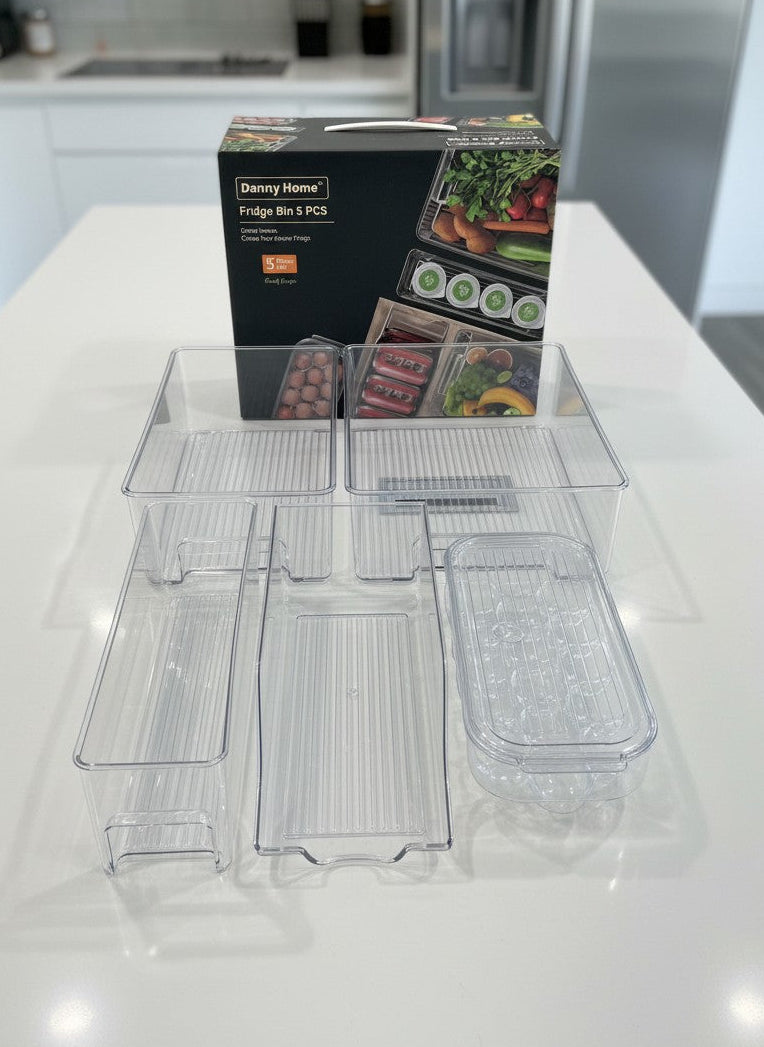 Danny Home 5Pcs Fridge Storage Bins
