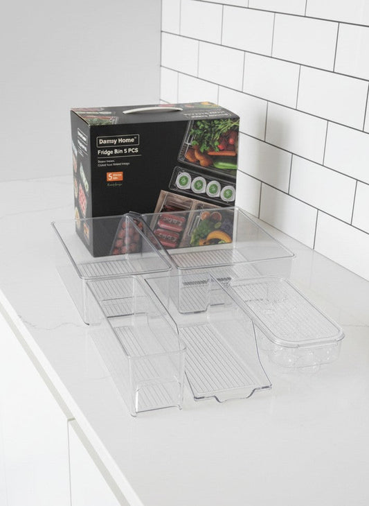 Danny Home 5Pcs Fridge Storage Bins