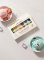 Danny Home Colorful Glass Ice Cream Spoons Set 6Pcs