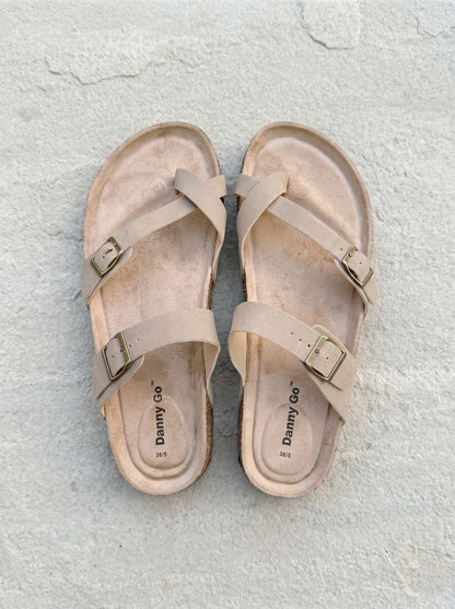 Danny Go Comfort Slippers (Light Beige)