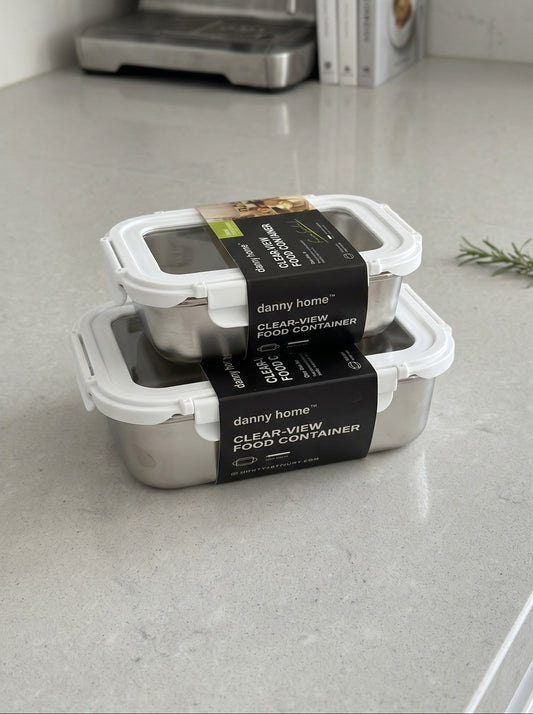 Danny Home Clear View Stainless Steel Food Container