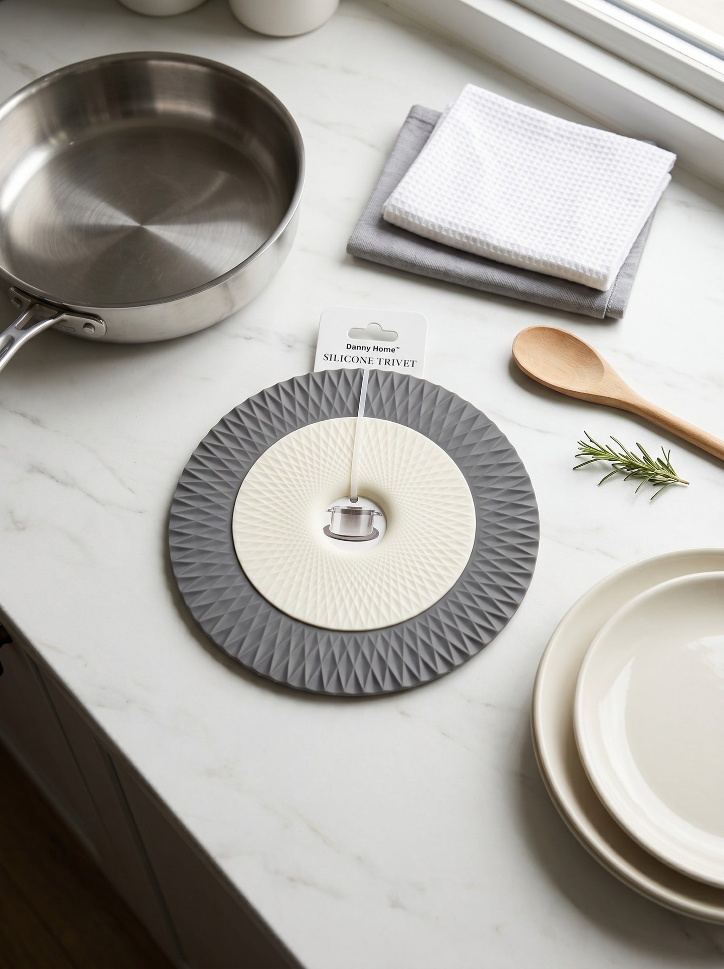 Danny Home Silicone Trivet Set – 2 Pieces