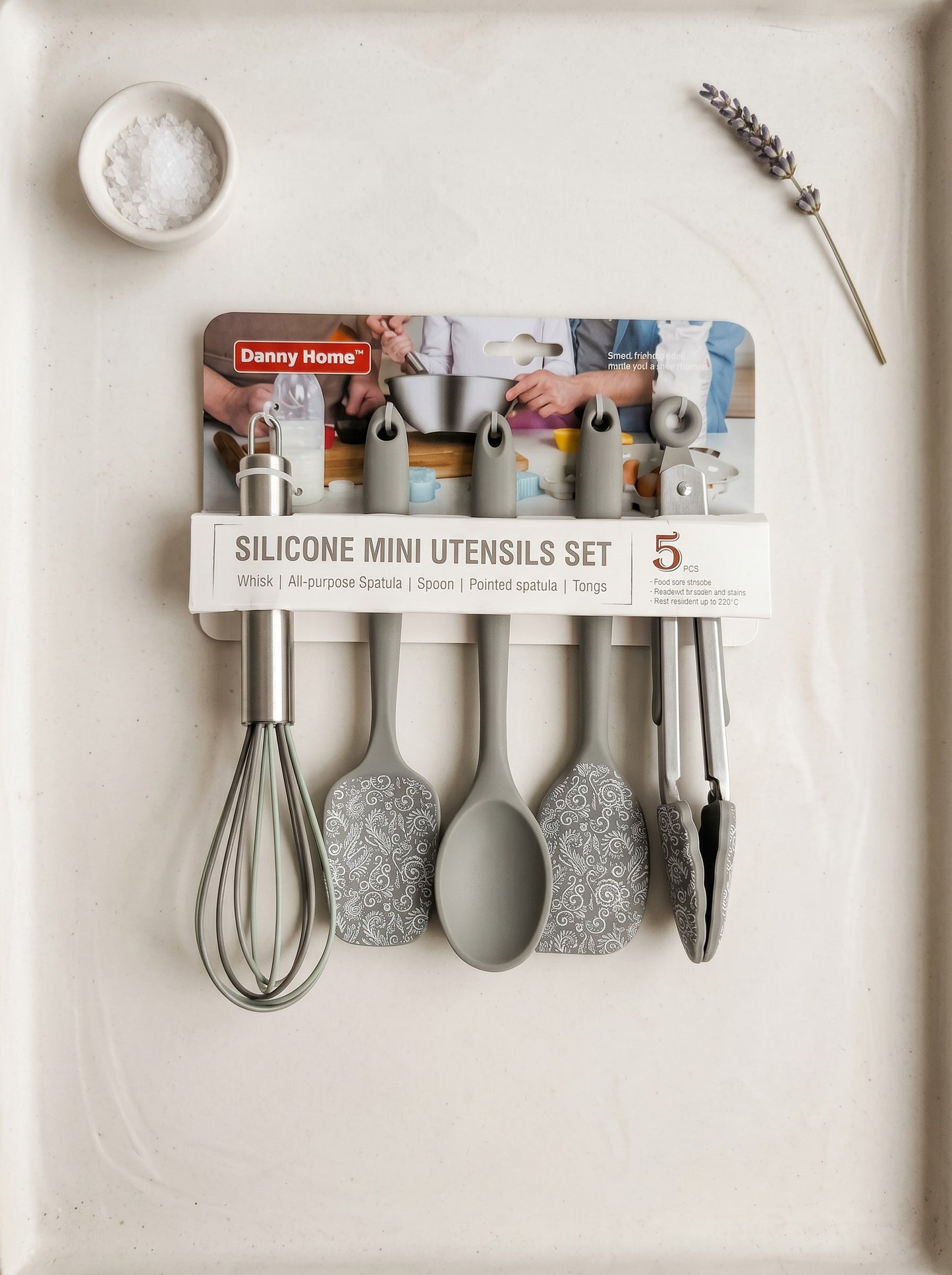 Danny Home Mini Silicone Utensils Set – 5 Pcs