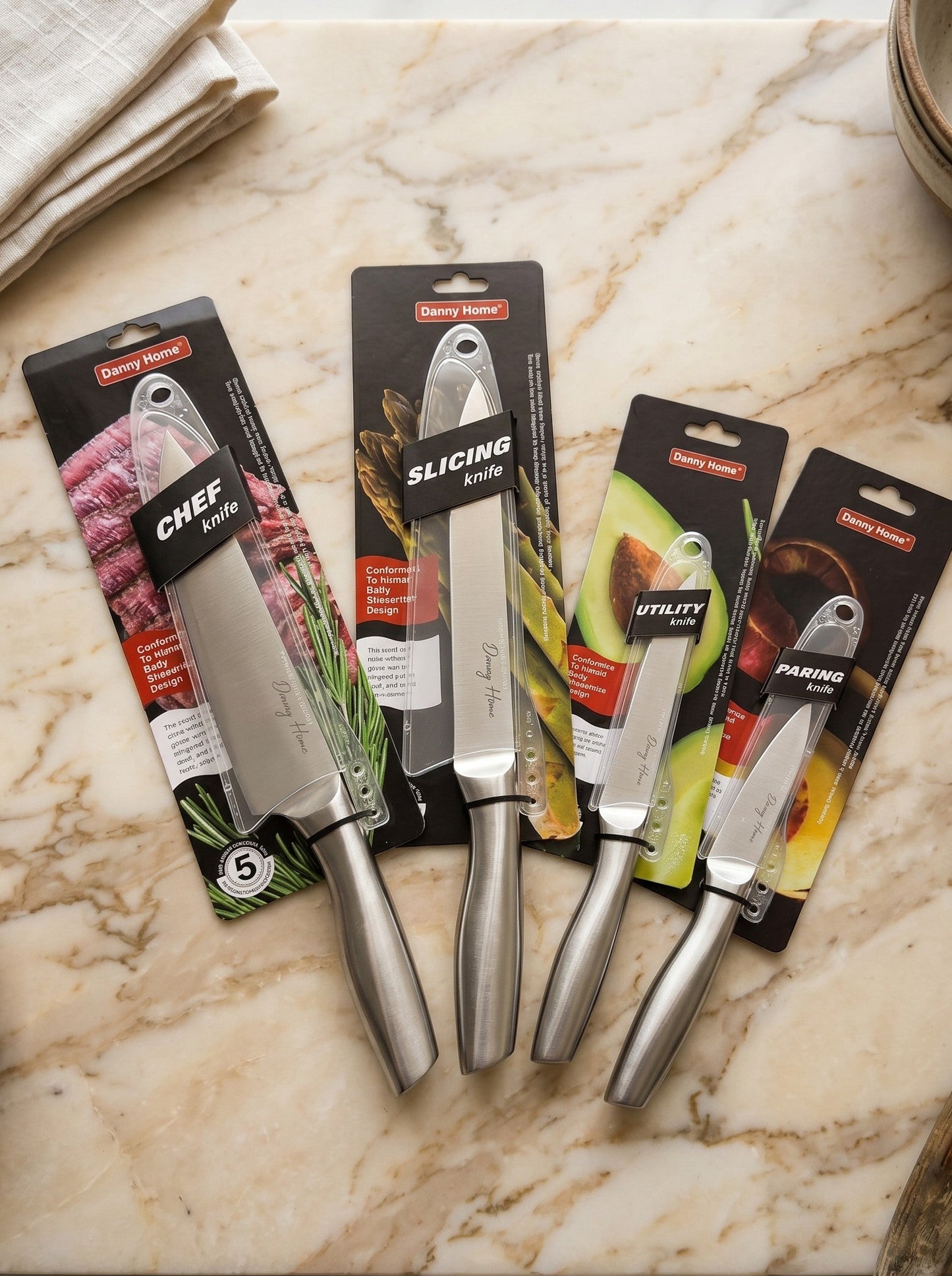 Danny Home Kitchen Knife Set – 4 Pcs