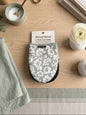 Danny Home Silicone Oven Mitts (Floral Gray)