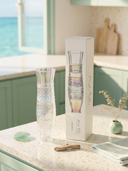 Danny Home Big Fish Iridescent Stackable Glasses Set