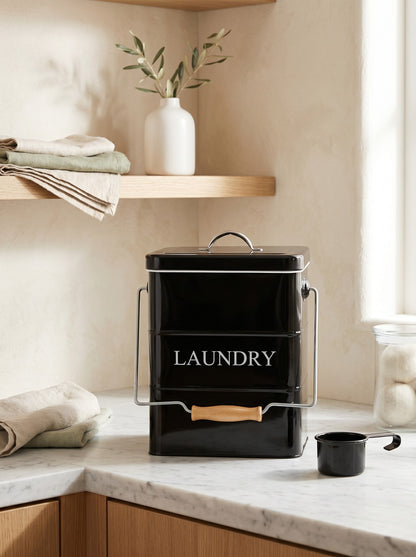 Vintage Metal Laundry Powder Storage Box