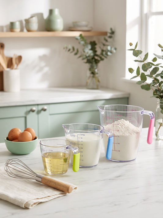 3 Piece Clear Measuring Jug Set
