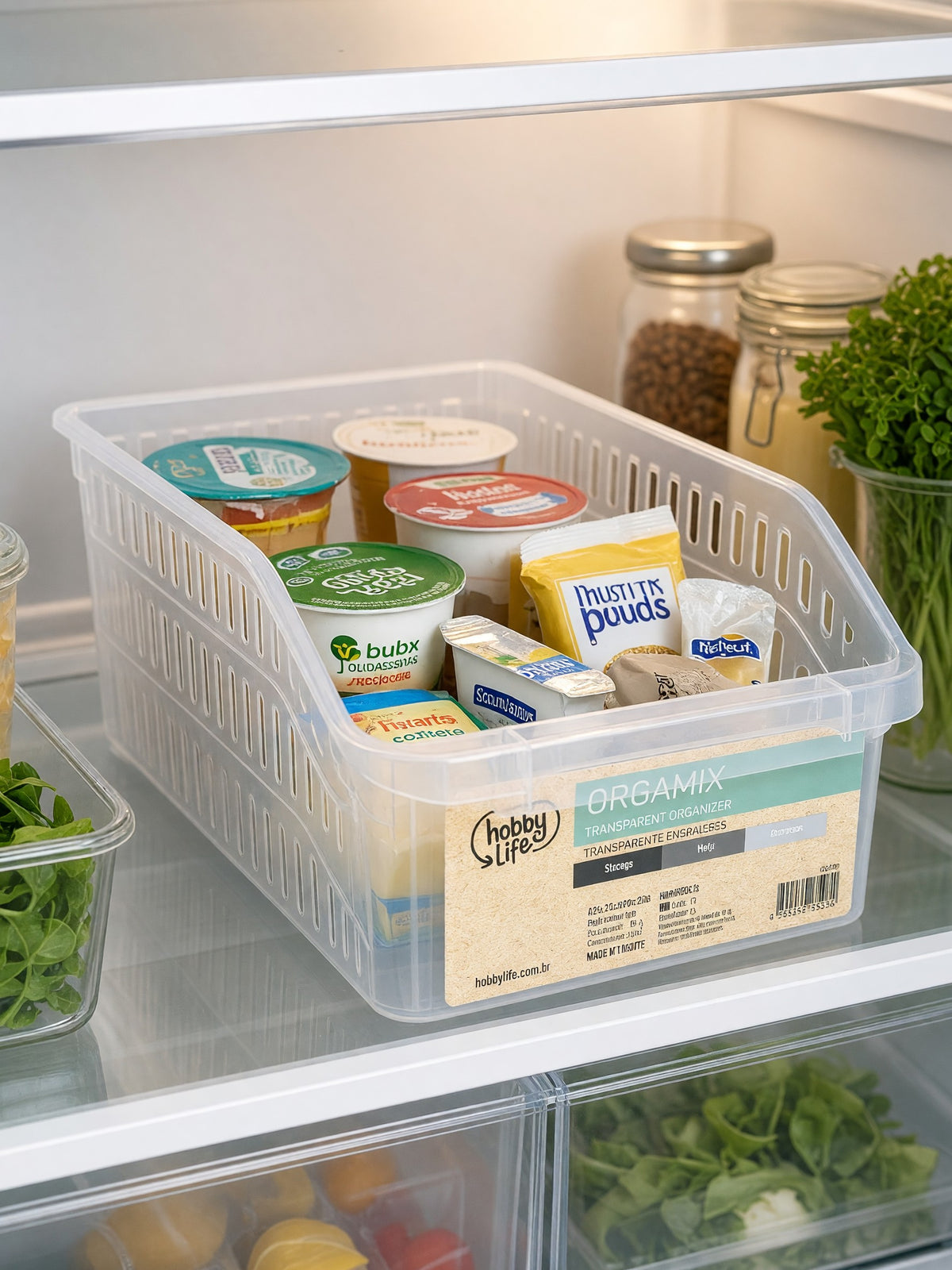 Transparent Wide Fridge & Storage Organizer