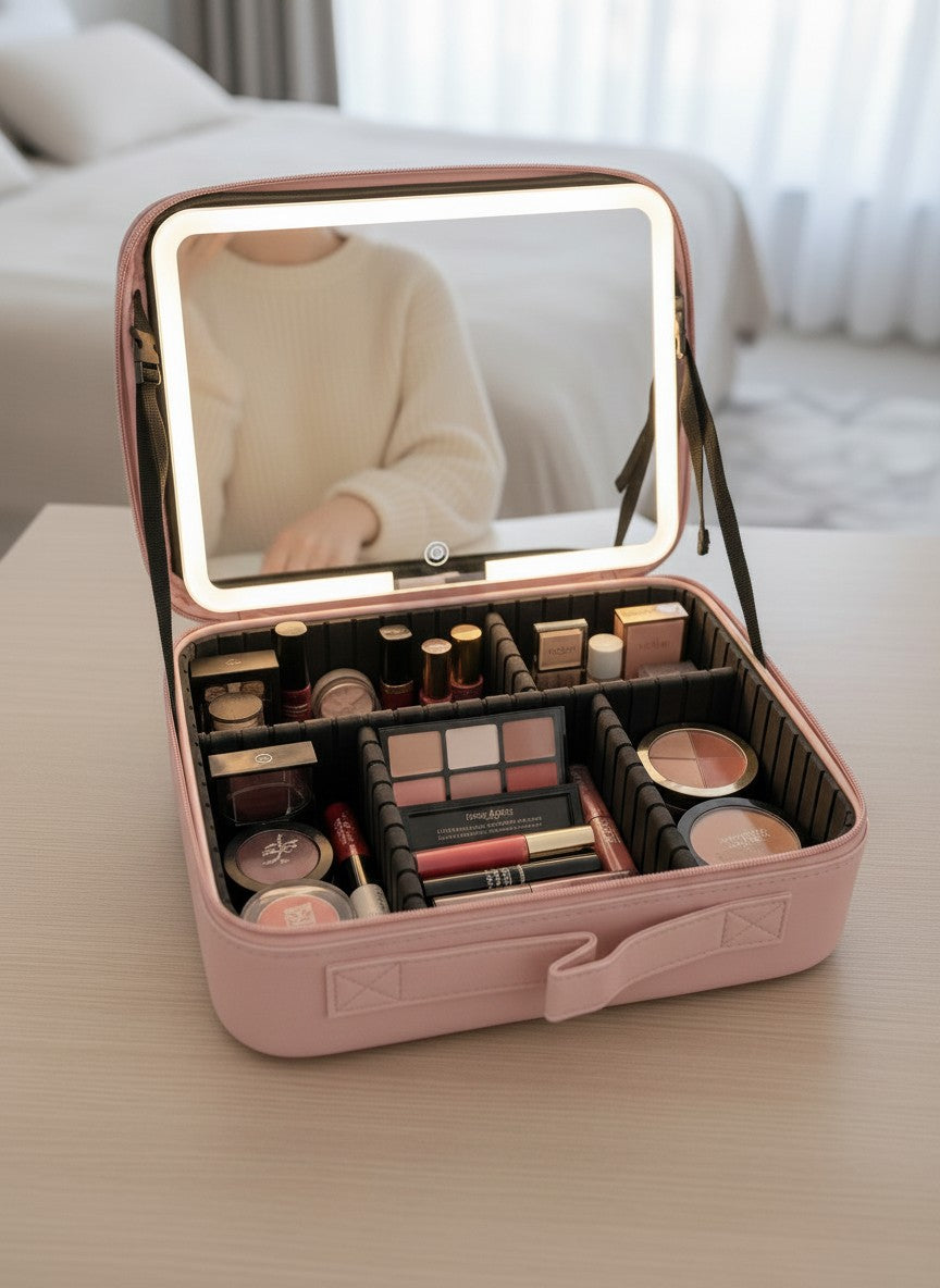 LED Travel Makeup Bag