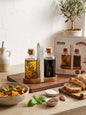 Danny Home Oil & Vinegar Set with Acacia Stand