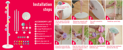 Mushroom Pastel Clothes Rack