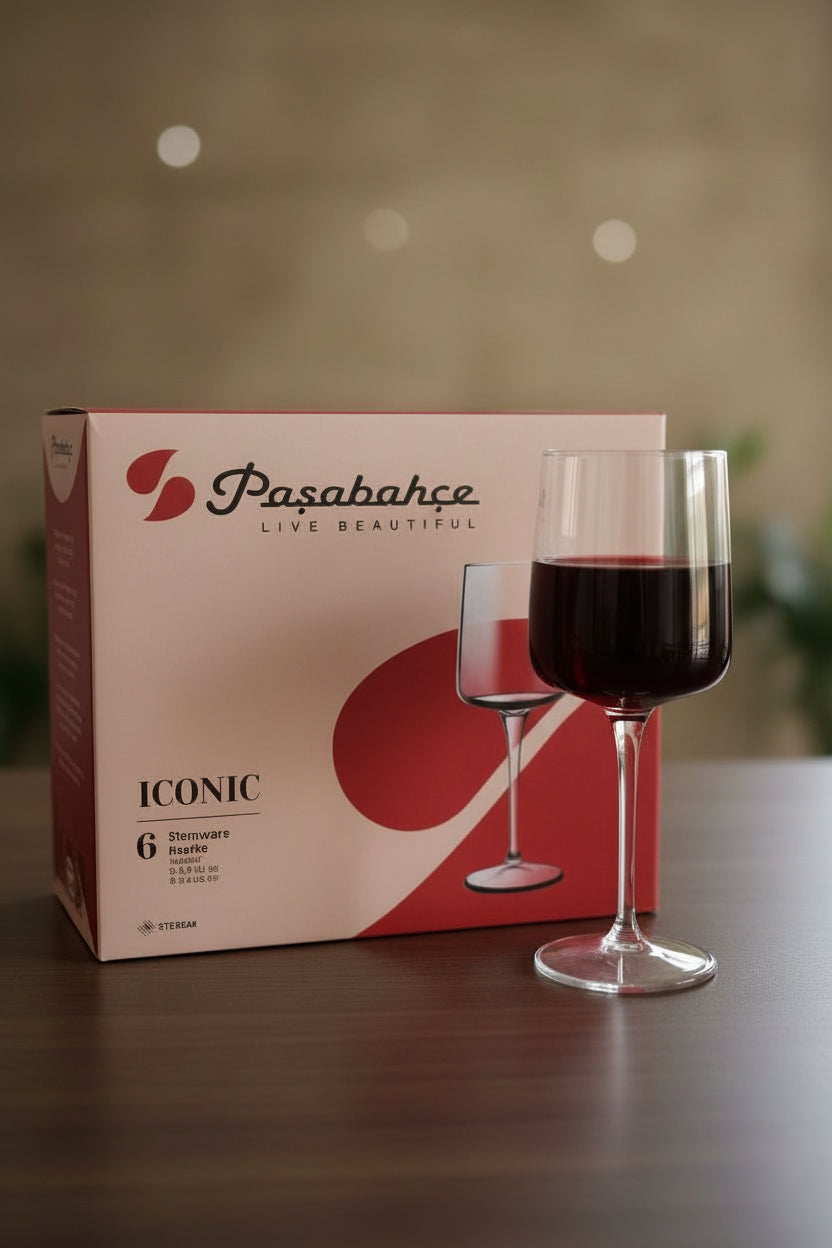Paşabahçe Iconic Stemware Wine Glass Set