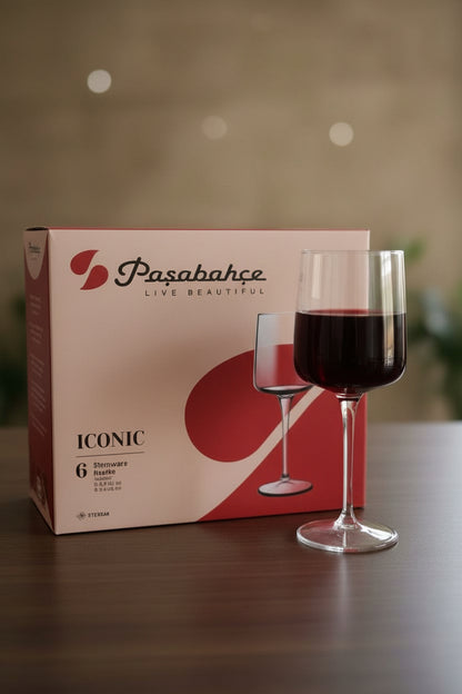 Paşabahçe Iconic Stemware Wine Glass Set