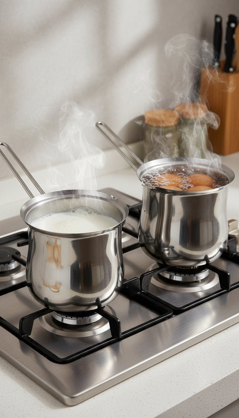 Stainless Steel Milk & Coffee Pot