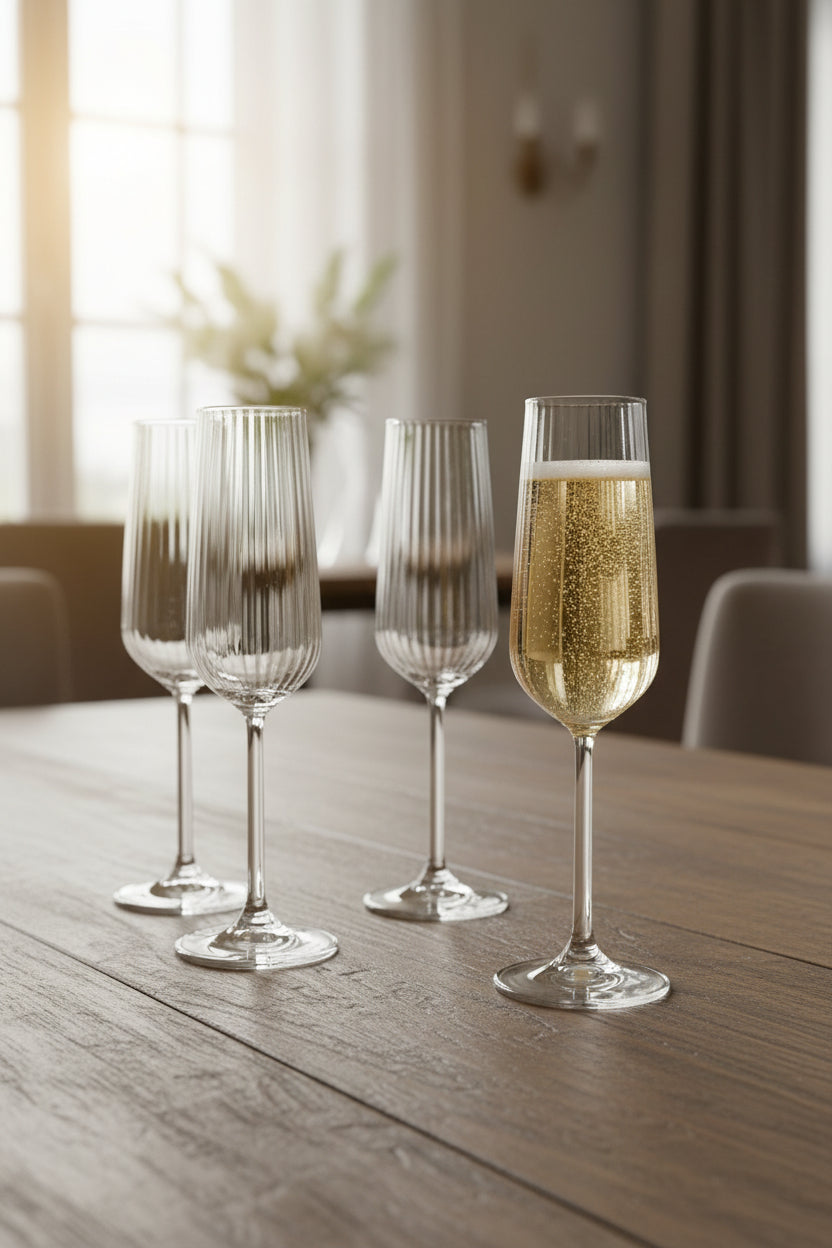 Paşabahçe Allegra Focus Fluted Champagne Glass Set