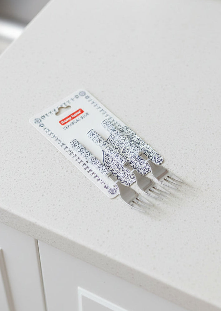 Danny Home Classical Blue Cutlery – Porcelain Handle