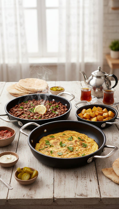 Cevlon Non-stick 18/10 Stainless Steel Pan with Double Handles