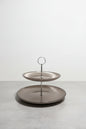 Danny Home Premium 2-Tier Glass Cake &amp; Dessert Stand