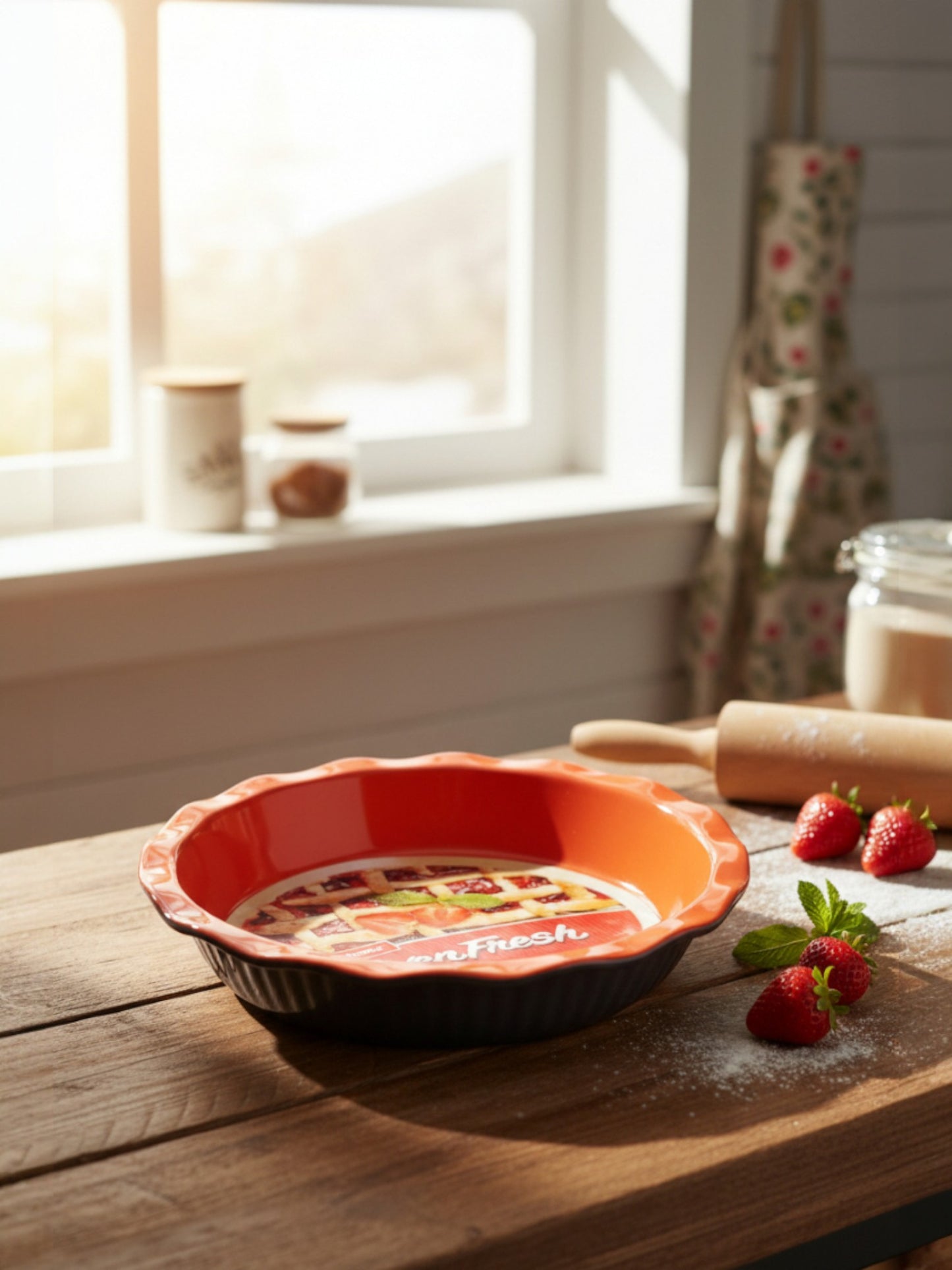 Danny Home Ceramic Baking Pie Pan 27cm