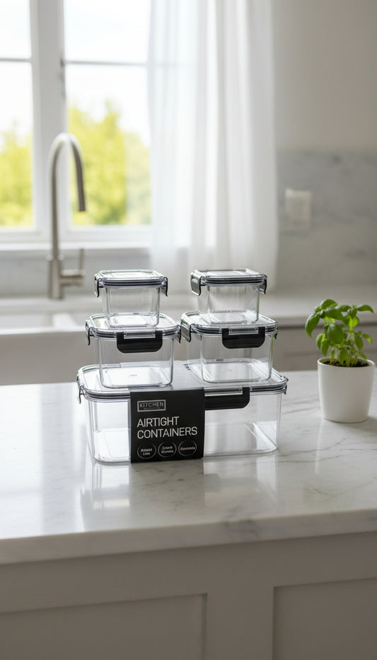 Acrylic Airtight Food Storage Container Set – 5 Pieces