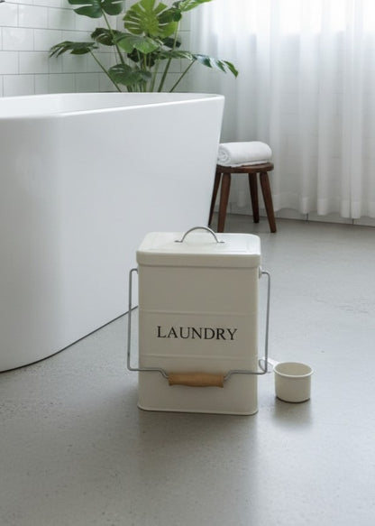 Metal Laundry Detergent Storage Bin
