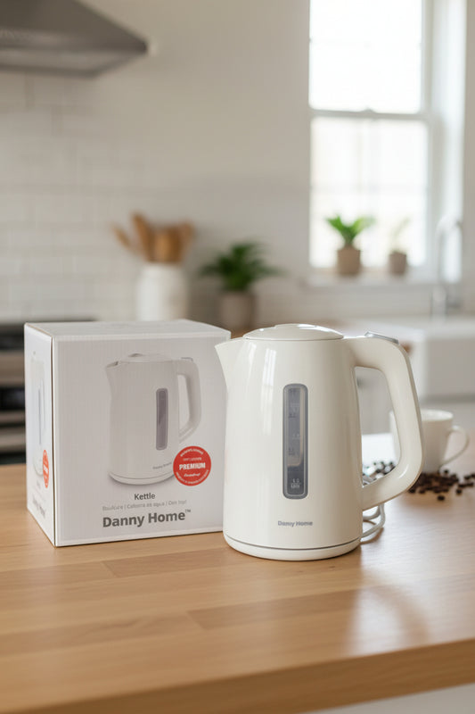Danny Home Cream Electric Kettle – 1.7L