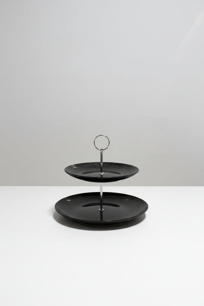 Danny Home Premium 2-Tier Glass Cake &amp; Dessert Stand