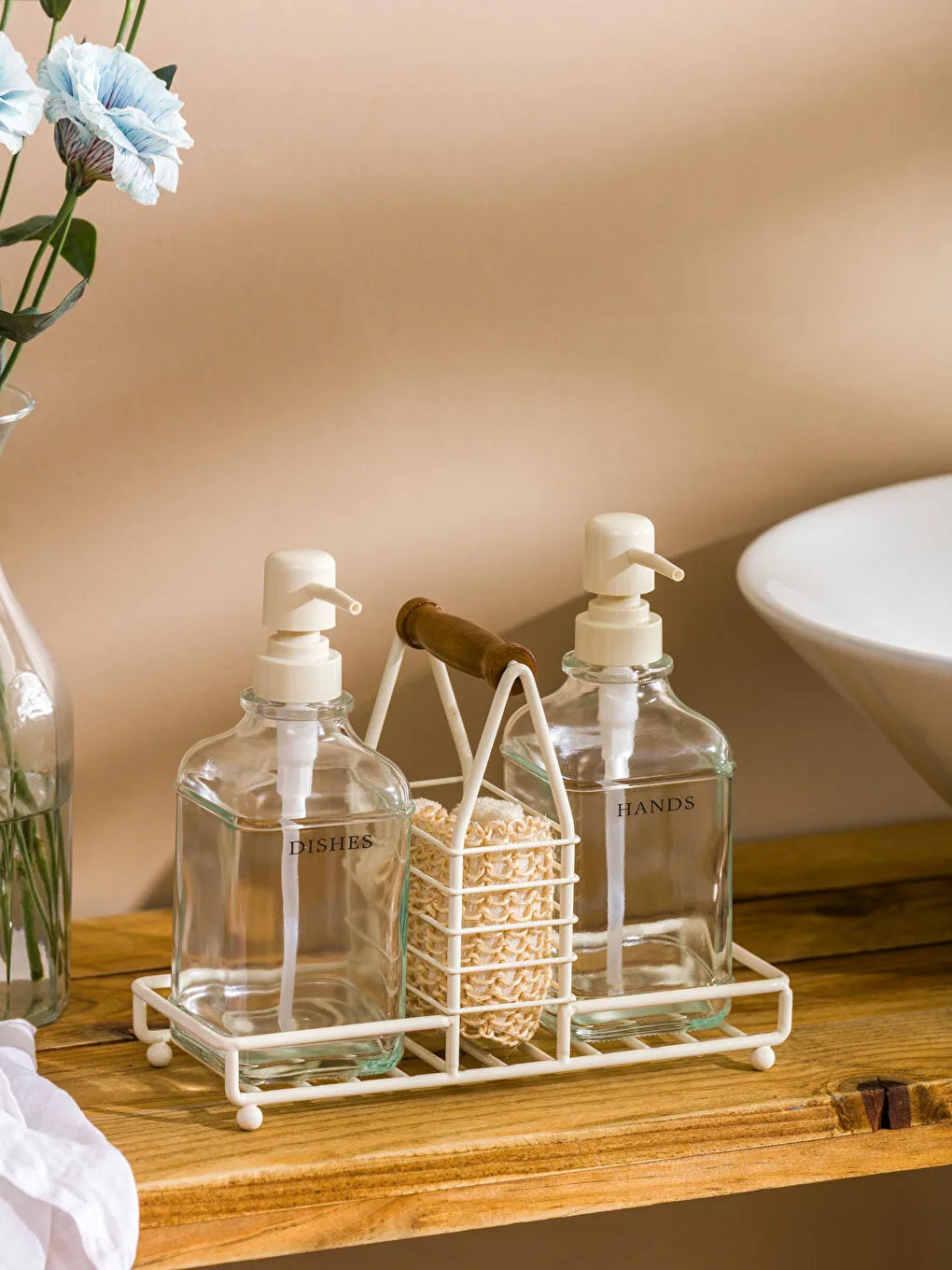 Danny Home Glass Hand & Dish Soap Dispenser