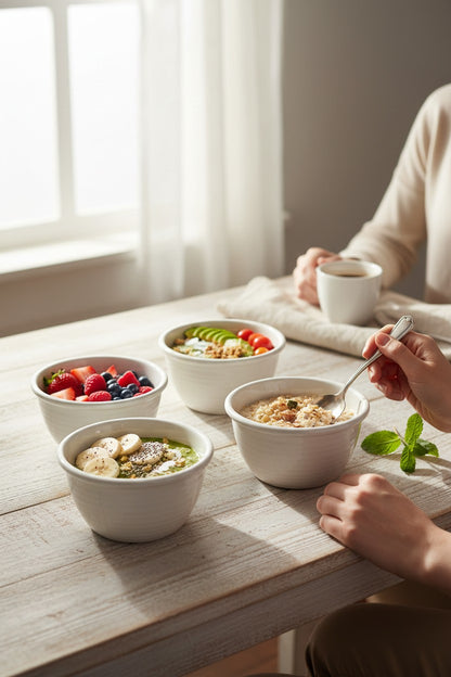 Danny Home Ceramic Salad Bowl Set 4pcs