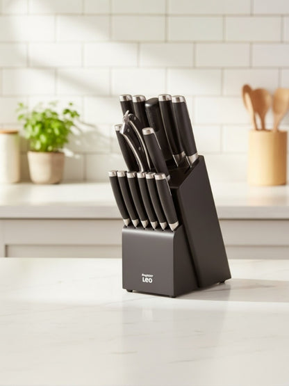 LEO 13pc Knife Block set Graphite