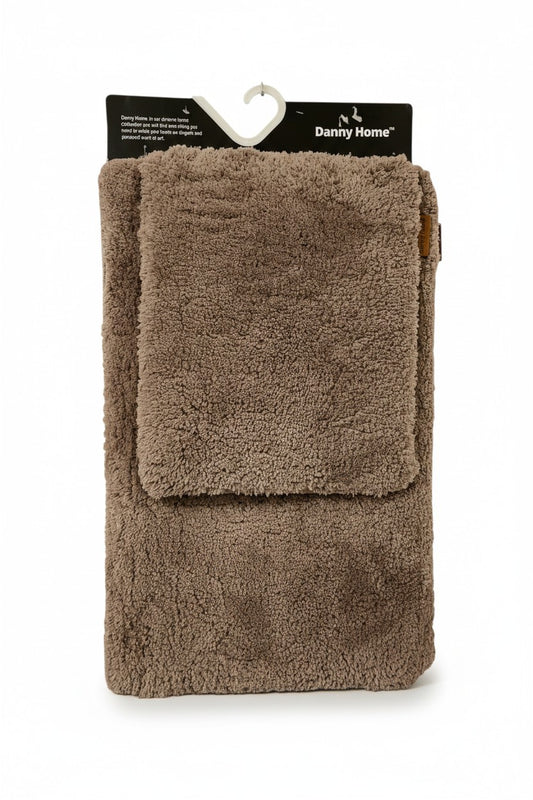 Danny Home Brown Bathroom Mat 2Pcs Set (RM24-01)