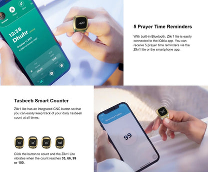 iQibla Zikr Lite Smart Ring 18mm