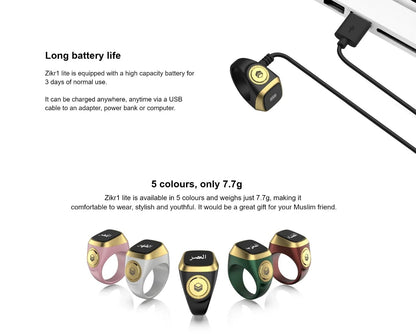 iQibla Zikr Lite Smart Ring 18mm
