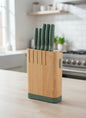 LEO 6-pc knife block set Forest