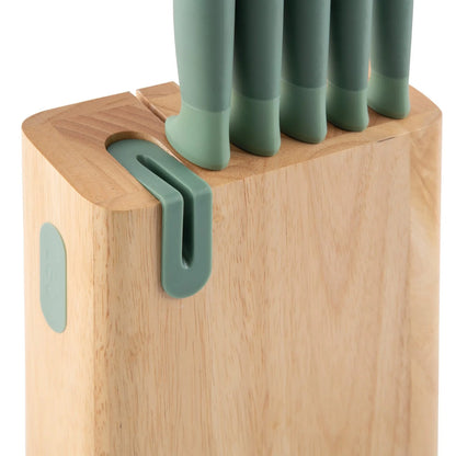 LEO 6-pc knife block set Forest