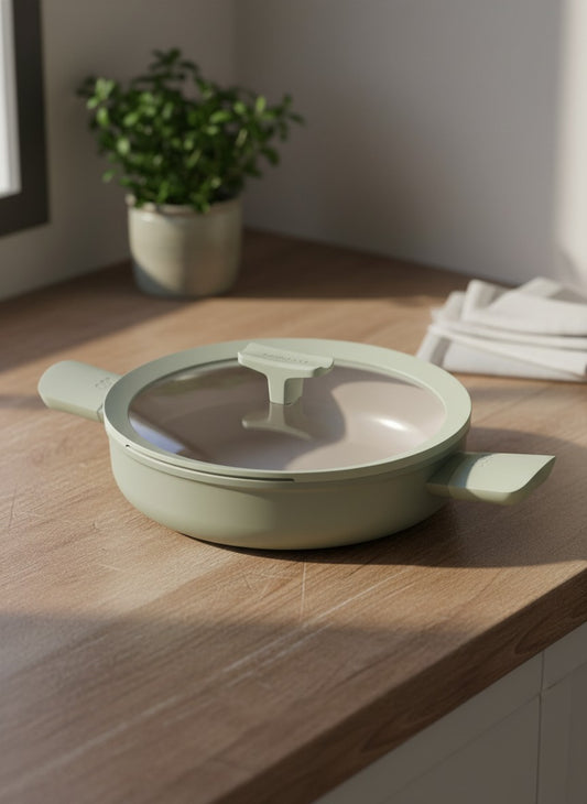 LEO Covered 2-handle sauté pan non-stick Balance Sage 26cm
