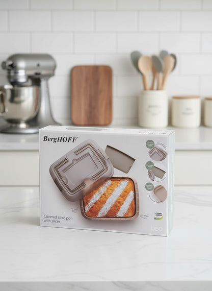 LEO Covered cake pan with slicer 38.50x29cm