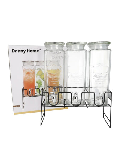 Danny Home Beverage Dispenser with Tap 4pcs 2300ml