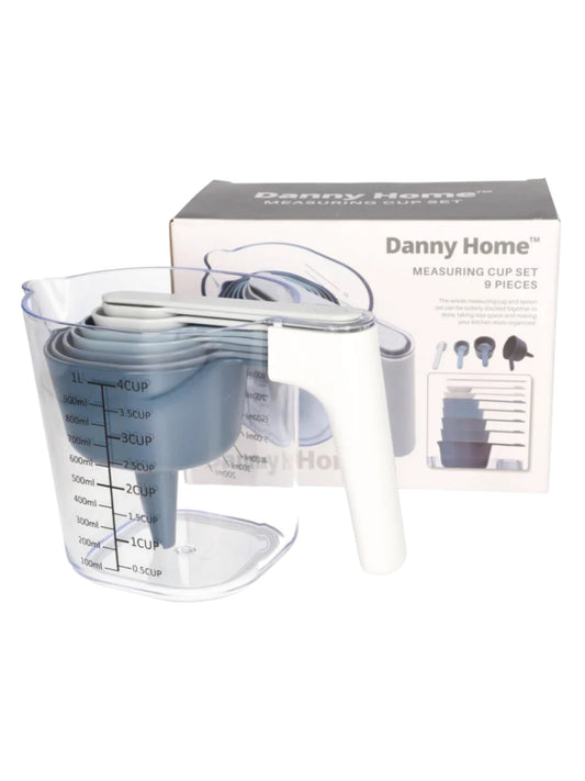 Danny Home Stackable Measuring Cup Set 9 Pcs